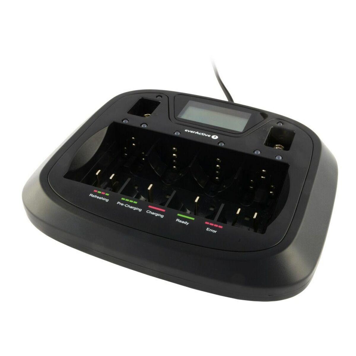 EverActive NC-900U batterioplader med display (AA/AAA/C/D/9V)