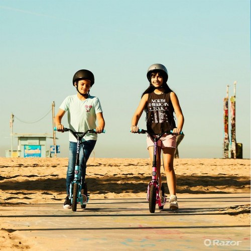 Razor elscooter 13073068 - grøn/pink