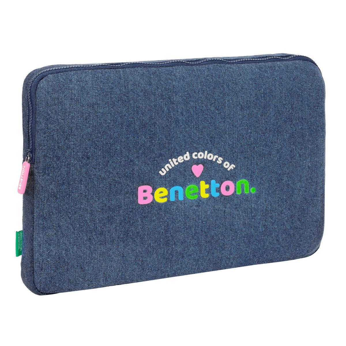 Laptop Cover Benetton Denim Blå 15 6  
