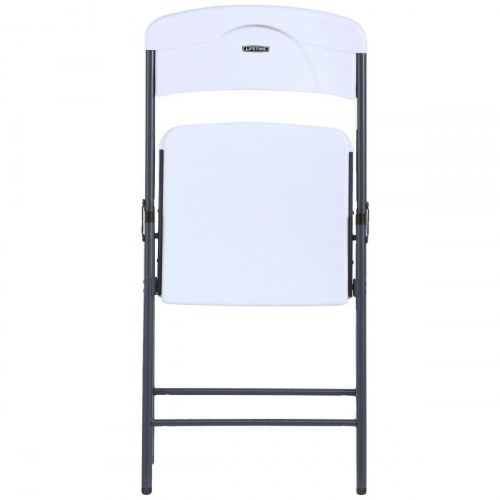 Lifetime polstret campingstol - hvid, 47 × 84,5 × 48 cm (6 stk.)