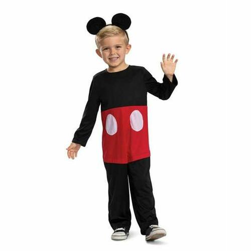 Kostume til børn Mickey Mouse Classic 2 Dele Sort S 5-6 år