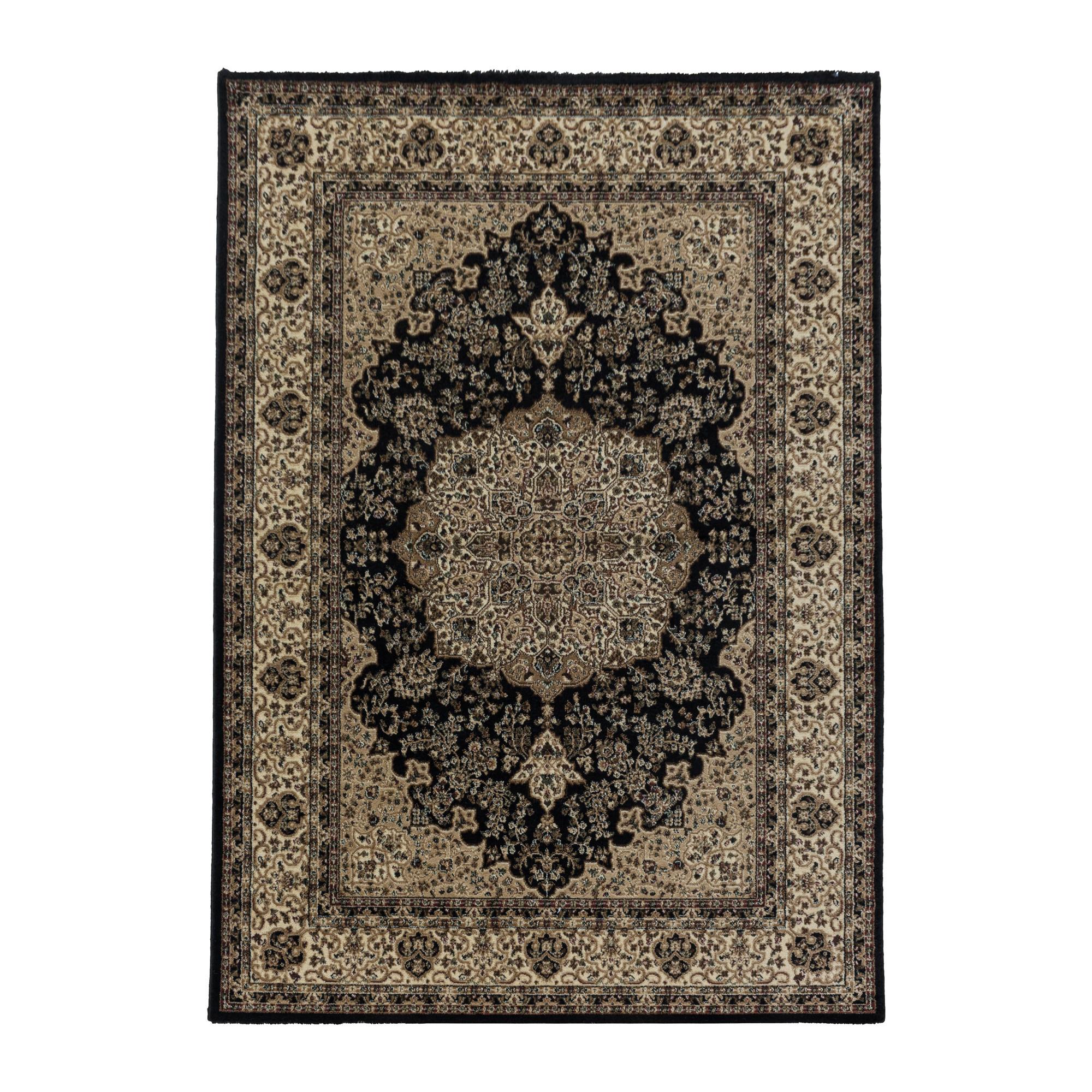 Kashmir Orientalsk Tæppeløber Orientalisk - Sort - 80x150 (Løber) billede