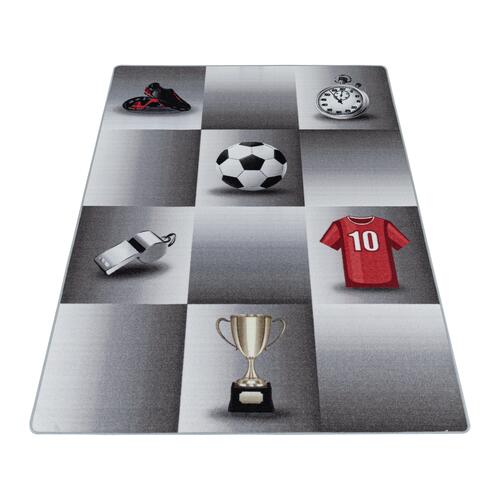 Play Børnetæppe Fodbold - Grå