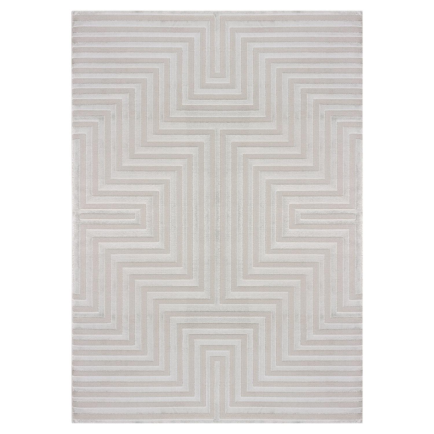 Sahara Indendørs Tæppe 3d Sølv 160x230