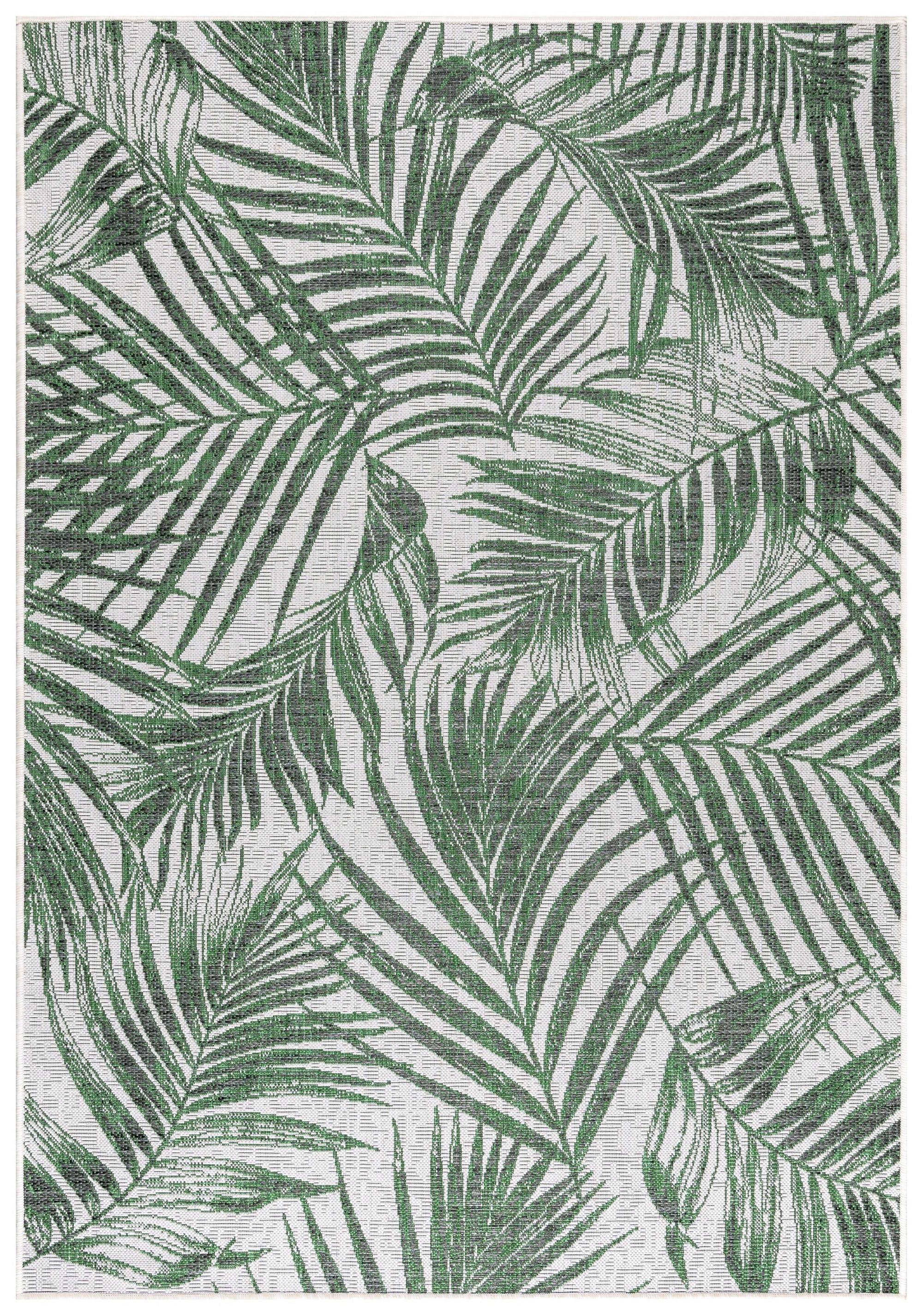 Sunny Udendørs tæppe Palme - Grøn - 120x170