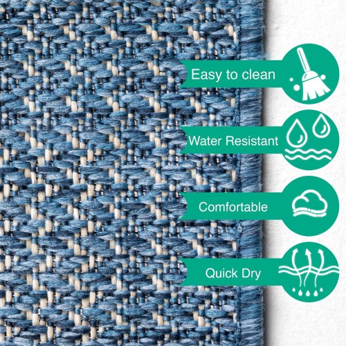 Zagora Udendørs tæppe Vintage - Blå