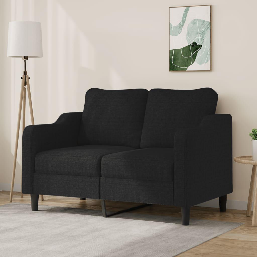 2-Personers Sofa Stof - 120 cm / Sort
