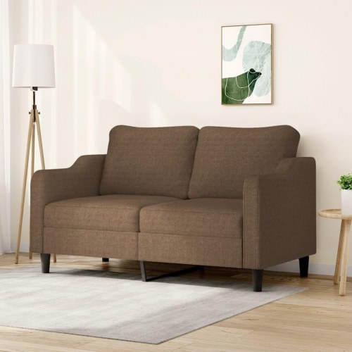 2-personers sofa i stof - brun, sædebredde 140 cm