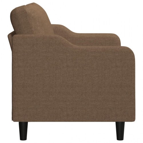 2-personers sofa i stof - brun, sædebredde 140 cm