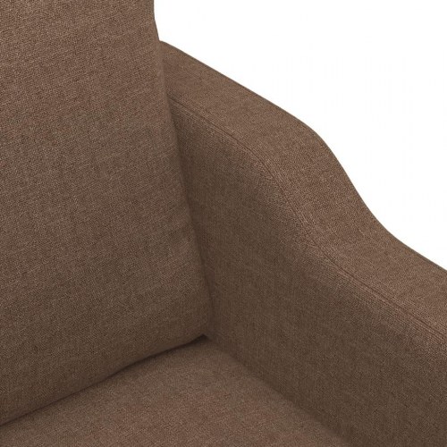 2-personers sofa i stof - brun, sædebredde 140 cm