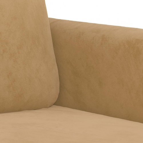 2-personers sofa i fløjl - brun, sædebredde 120 cm
