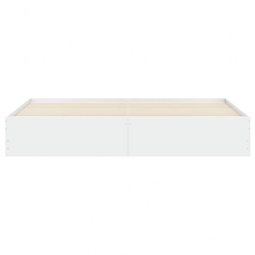 Sengeramme med skuffer 180×200 cm - konstrueret træ, hvid