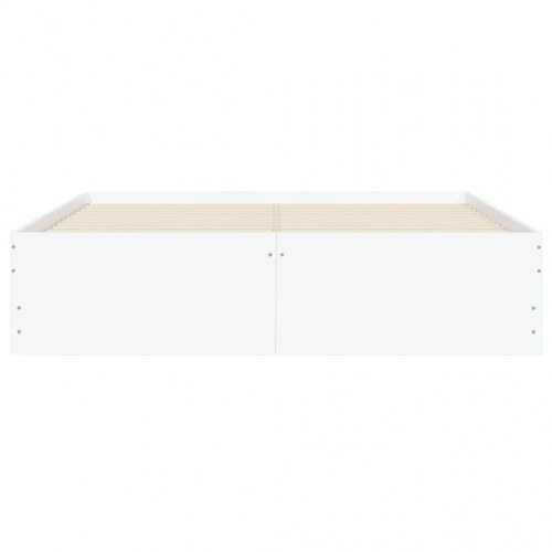 Sengeramme med skuffer 120×190 cm - konstrueret træ, hvid
