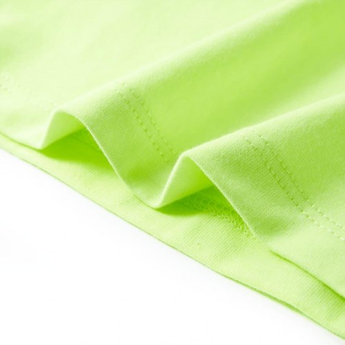 T-shirt til børn str. 116 - neongul med SUNKISSED