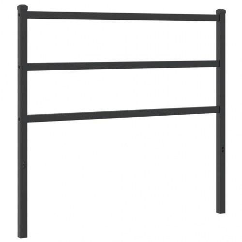 Sengegavl i metal 107 cm - sort