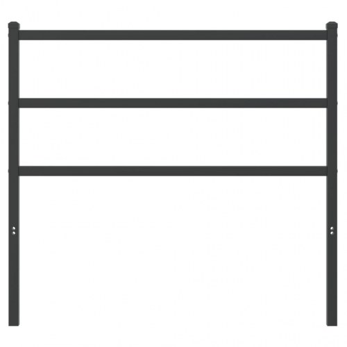 Sengegavl i metal 107 cm - sort