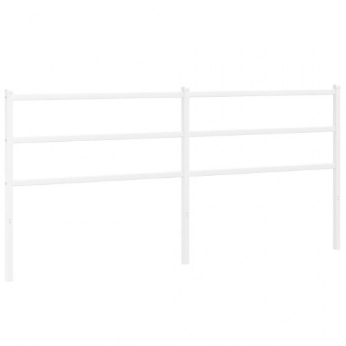 Udskiftnings-sengegavl i metal 193 cm - hvid