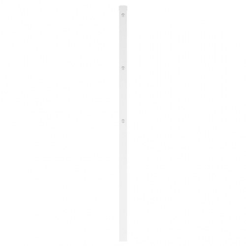 Sengegavl 140 cm metal hvid