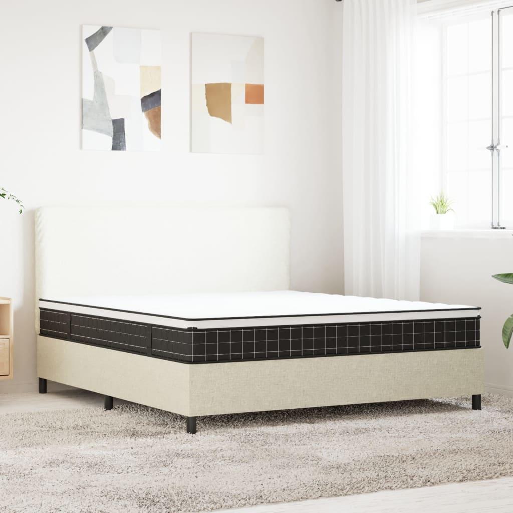 Springmadras med bonellfjedre 200x200 cm medium kingsize
