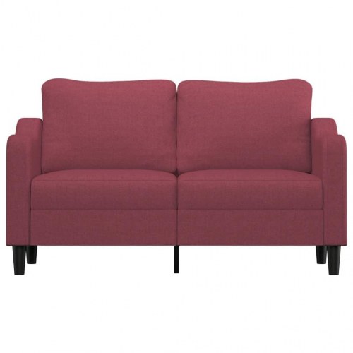 2-personers sofa i stof - 140 cm sædebredde, vinrød