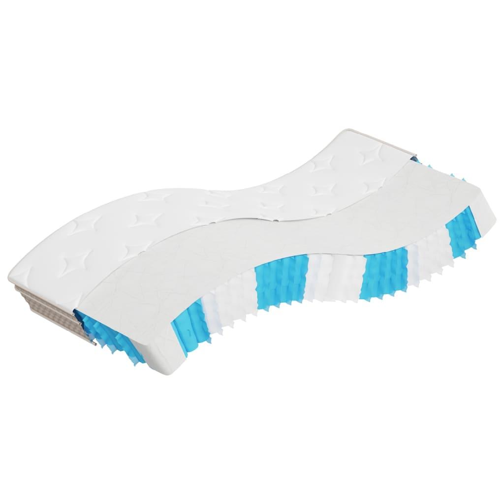 Springmadras med pocketfjedre 70x200 cm medium fast billede