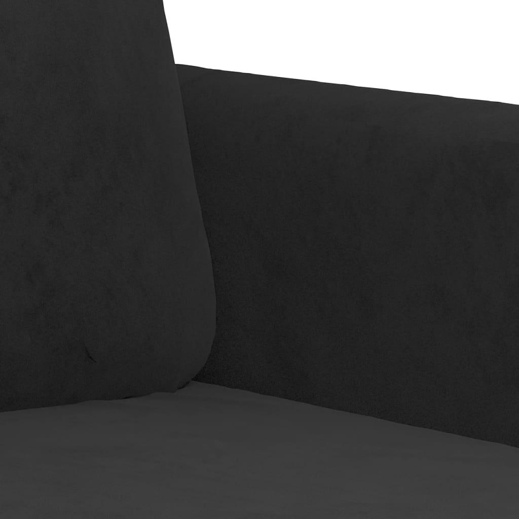 3 personers sofa velour sort