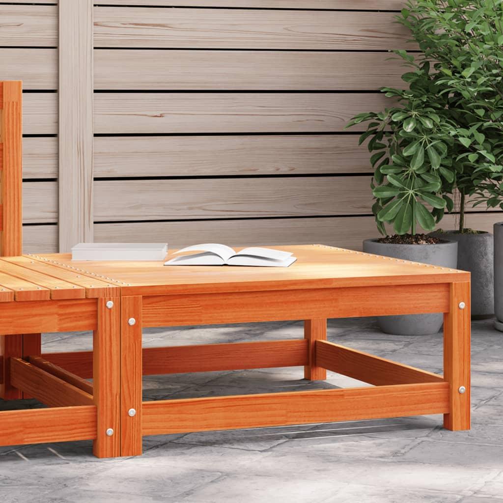 Haveskammel 70x70x30 Cm Massivt Fyrretræ Brun