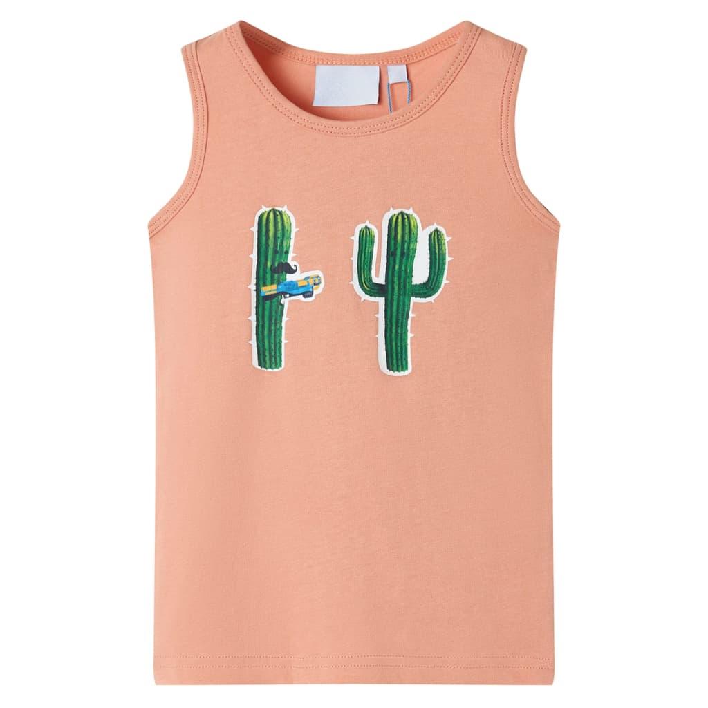 Tanktop til børn str. 116 lys orange