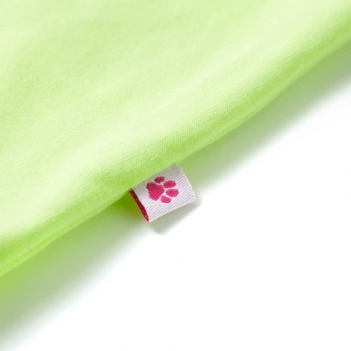 T-shirt til børn str. 128 neongul