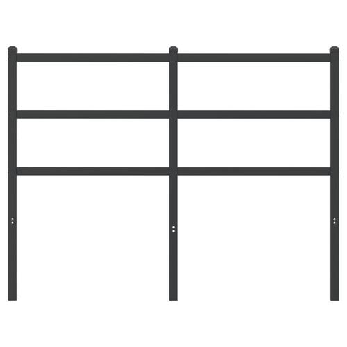Sengegavl 120 cm metal sort