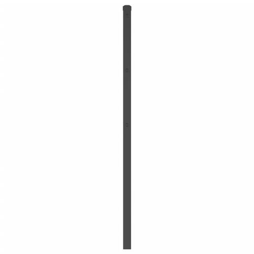 Sengegavl 120 cm metal sort