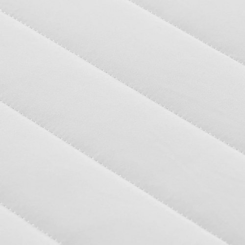 Skummadras 100 x 200 cm medium blød - hvid og mørkegrå