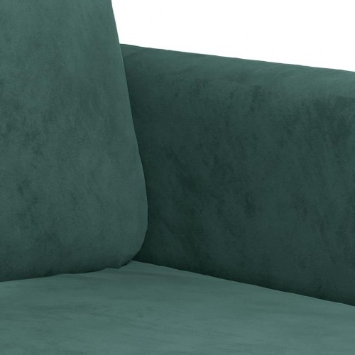 Sofasæt i velour - 2 og 3 pers., mørkegrøn