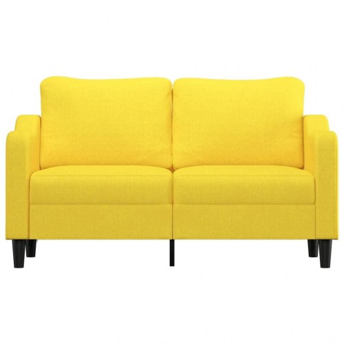 2-personers sofa i stof - 140 cm sædebredde, lysegul