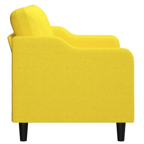 2-personers sofa i stof - 140 cm sædebredde, lysegul