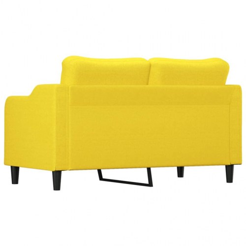 2-personers sofa i stof - 140 cm sædebredde, lysegul