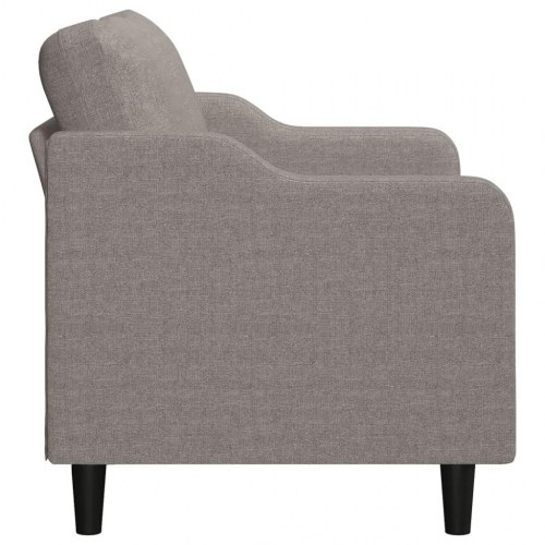 2-personers sofa i stof - 140 cm sædebredde, gråbrun