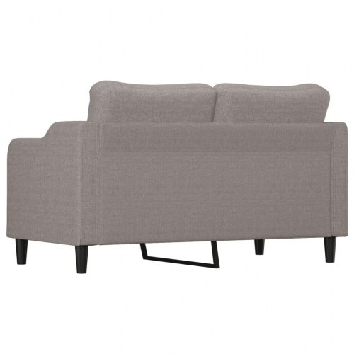 2-personers sofa i stof - 140 cm sædebredde, gråbrun