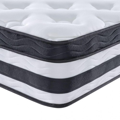 Springmadras med pocketfjedre 90×190 cm - medium komfort, aftageligt betræk
