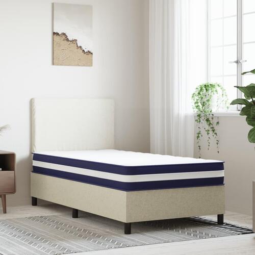 Springmadras med pocketfjedre 90x200 cm medium fast