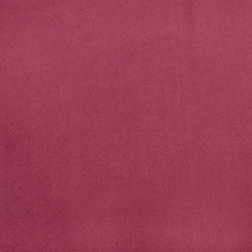 2-personers sofa i velour med pyntepuder, 140 cm - vinrød