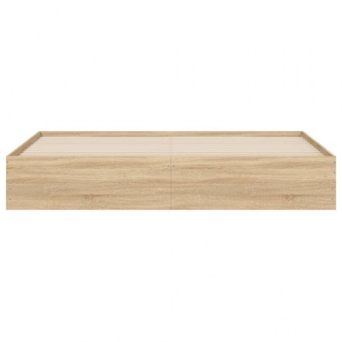 Sengeramme med skuffer 180x200 cm i sonoma-eg - konstrueret træ