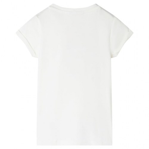 T-shirt til børn str. 92 ecrufarvet