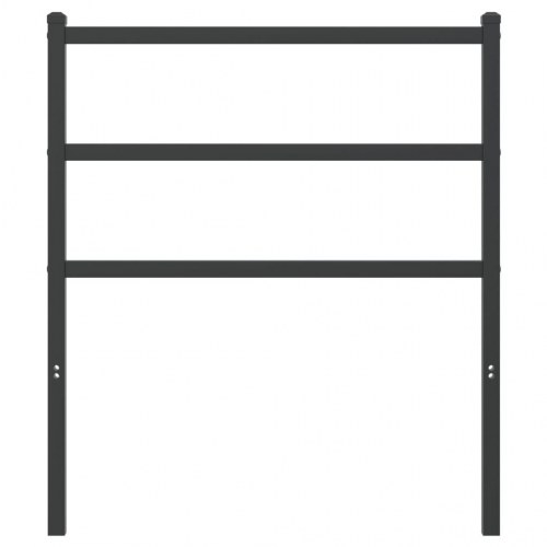 Sengegavl 75 cm metal sort