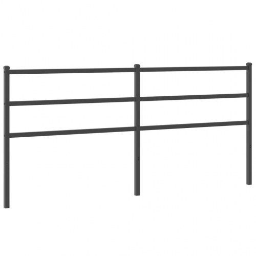 Udskiftningsgavl til dobbeltseng 180 cm - metal, sort