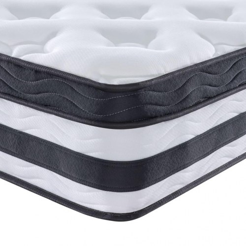 Springmadras med pocketfjedre 90x200 cm - medium komfort