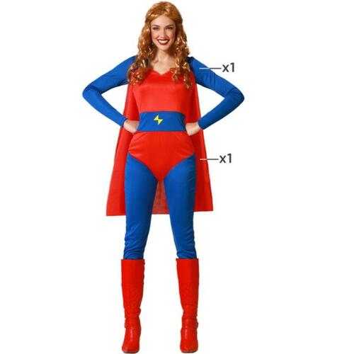 Kostume til voksne Superhelt Dame M/L