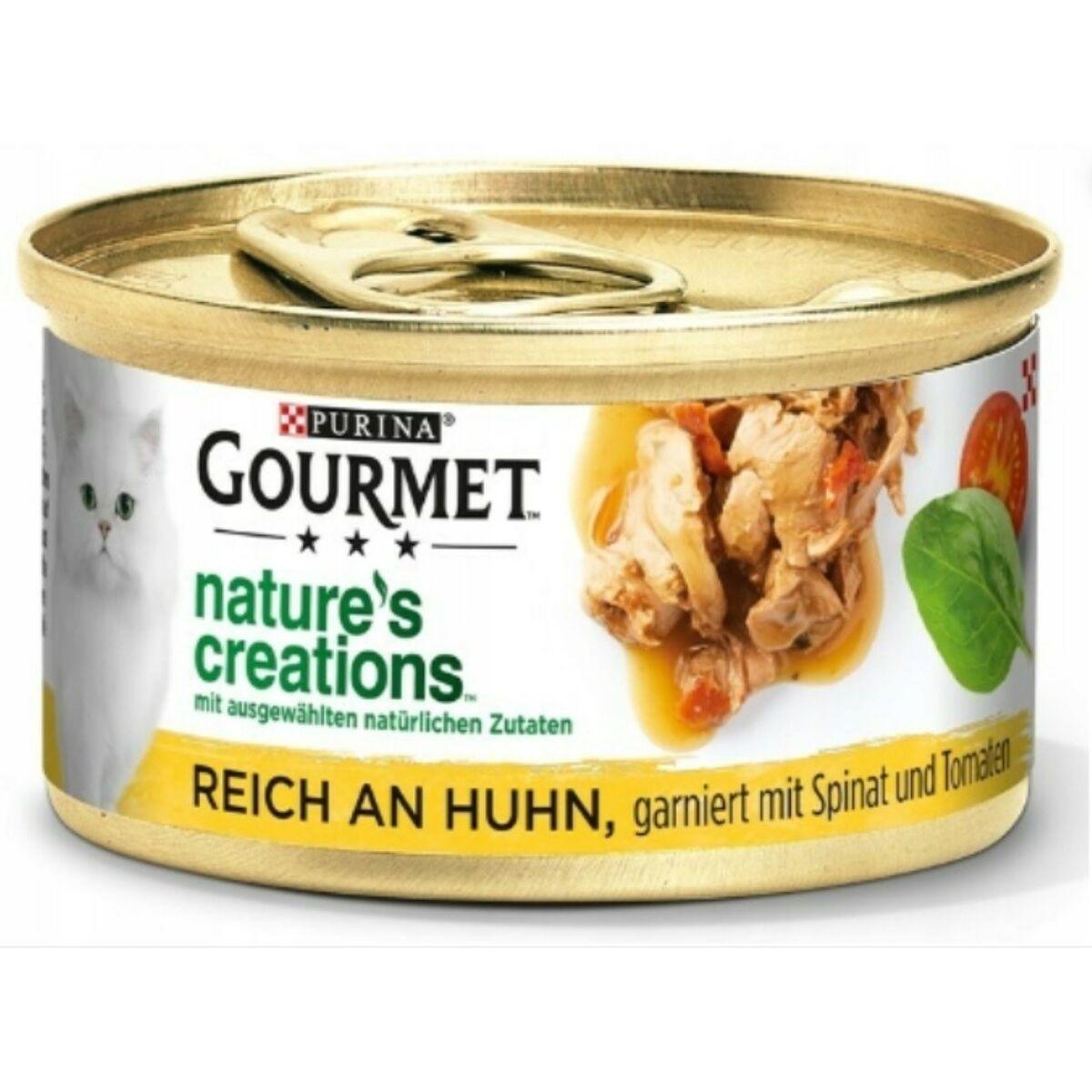 Kattemad Purina Gourmet Kylling Spinat Tomat