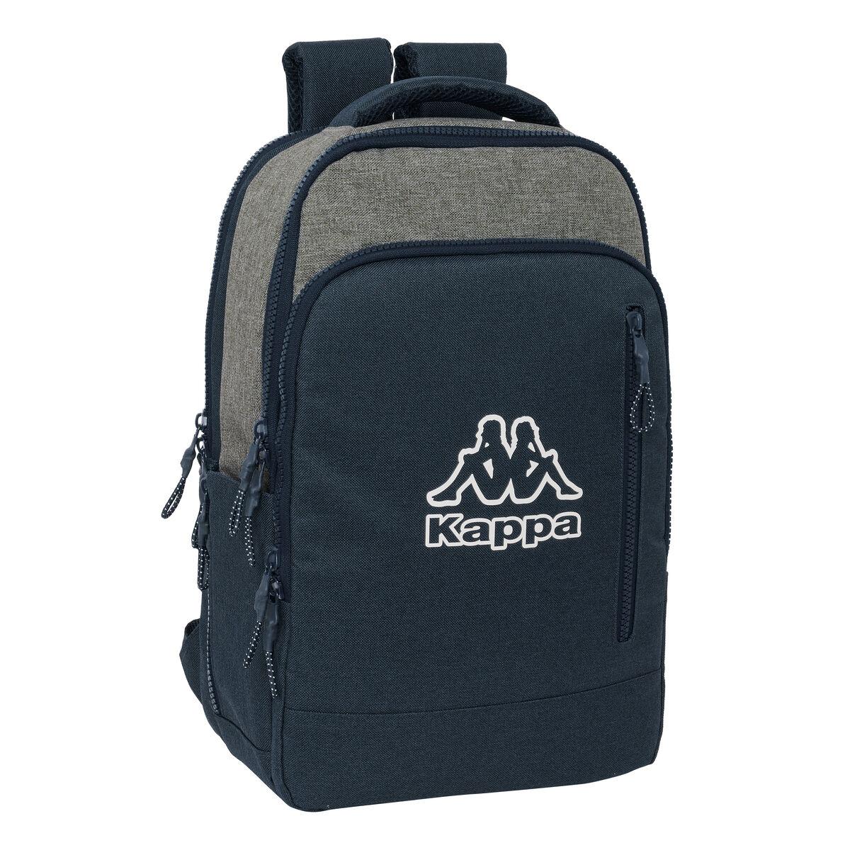Laptop Rygsæk Kappa Dark Navi Grå Marineblå 29 X 44 X 15 Cm