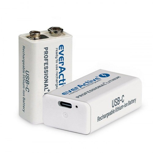 EverActive EVHR22-550C 9V genopladeligt lithium-batteri med USB-C